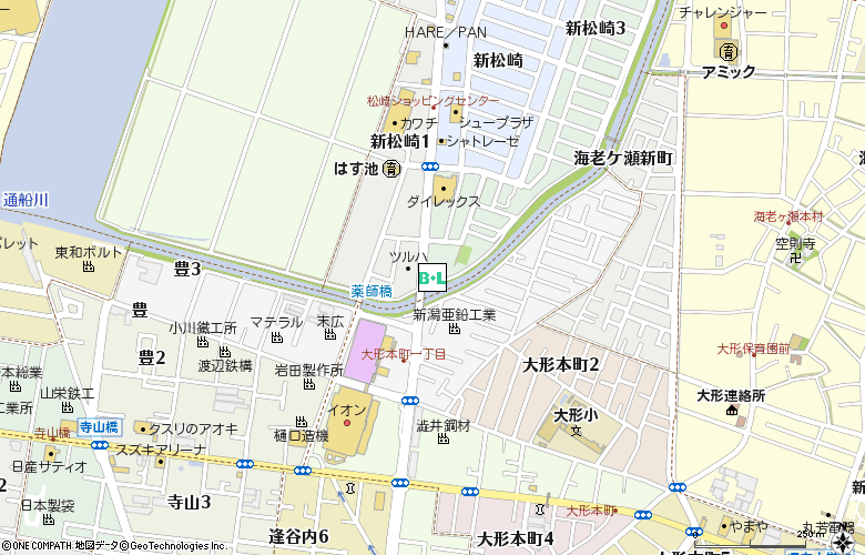 眼鏡市場　新潟松崎(00424)付近の地図